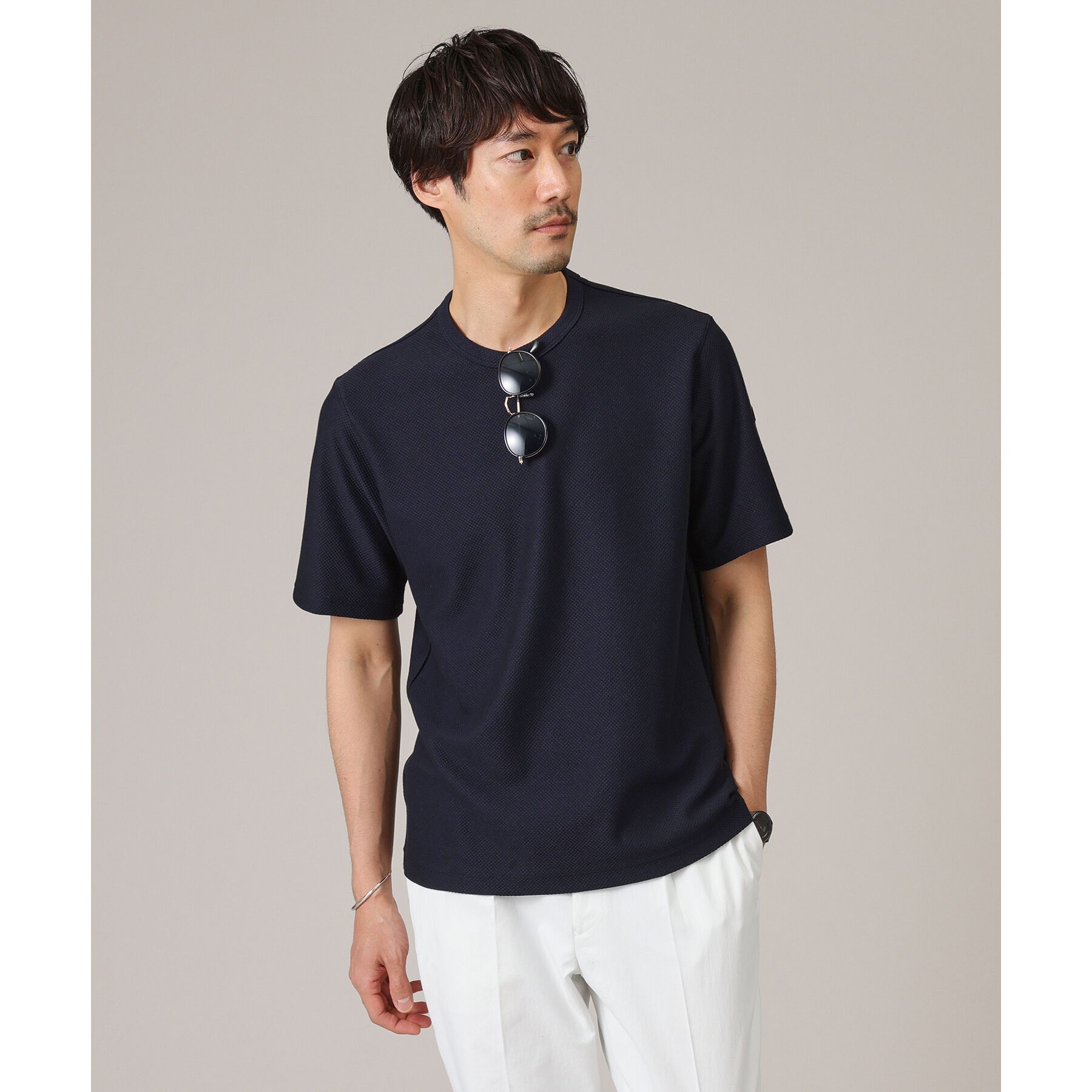 TAKEO KIKUCHI「【尾州織/Made in JAPAN】メランジ Tシャツ」|Tシャツ・カットソー|