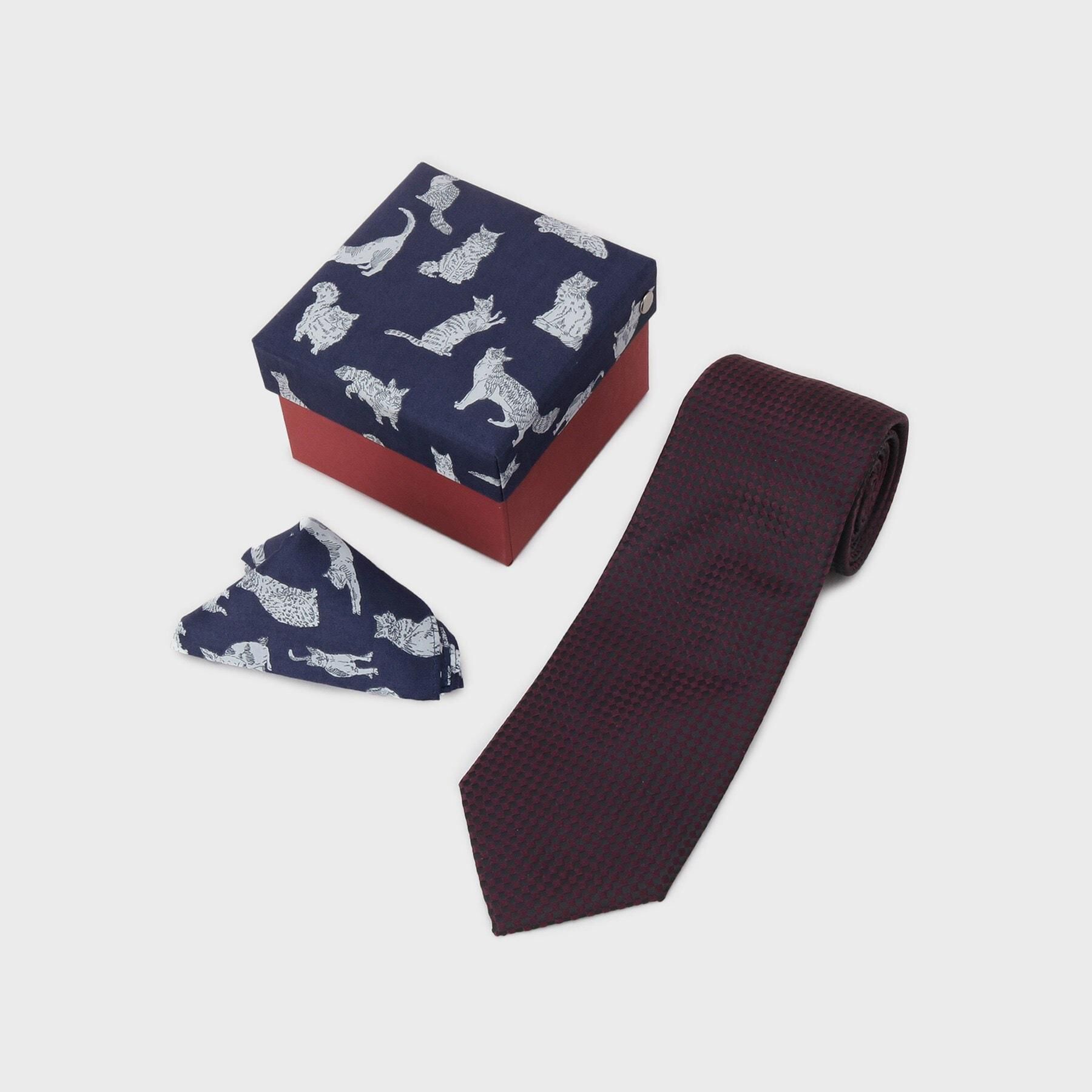 TAKEO KIKUCHI「【BOXセット】ベーシックネクタイ＆リバティハンカチ 特製ギフトセット」|ネクタイ・蝶ネクタイ|