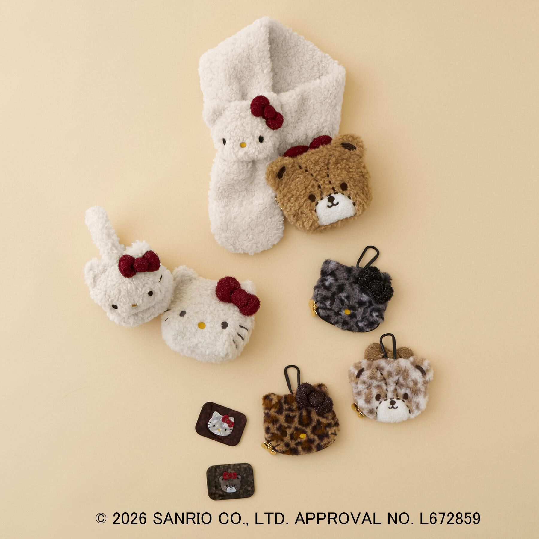 OPAQUE.CLIP「◆【HELLO KITTY＆TINY CHUM】シェル調フェイスモチーフミラー」|その他|