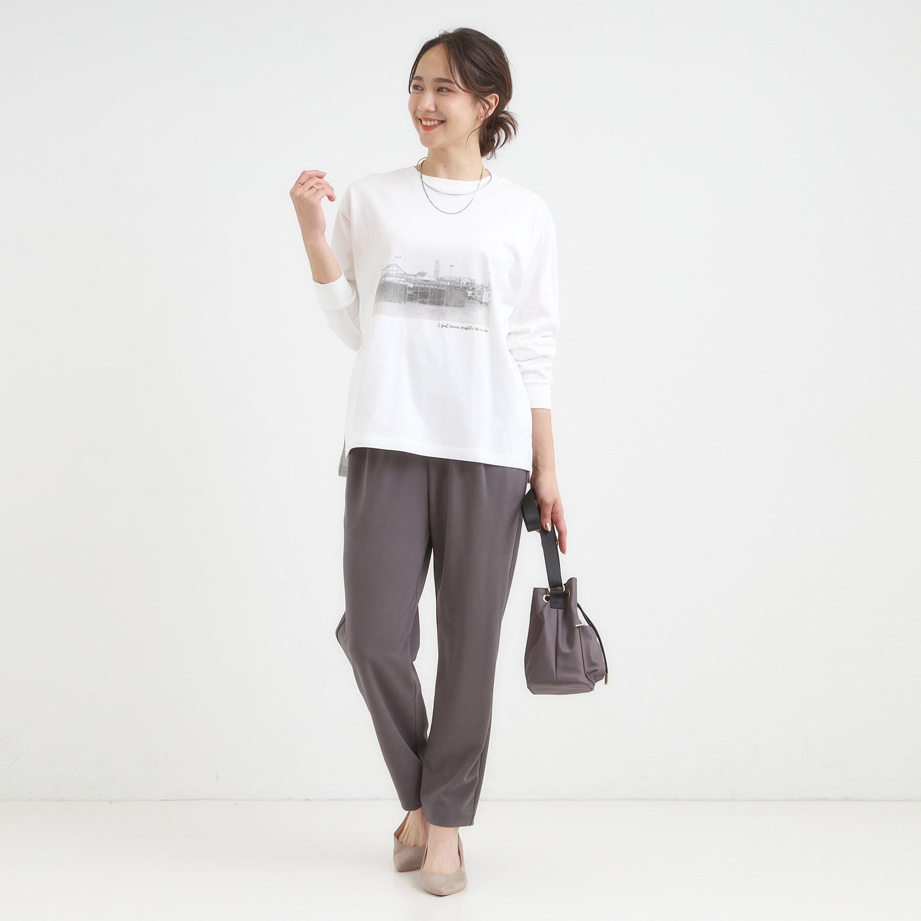 SHOO･LA･RUE「【S-3L/洗濯後しわになりにくい】スマートに見える イージーテーパードパンツ」|その他|