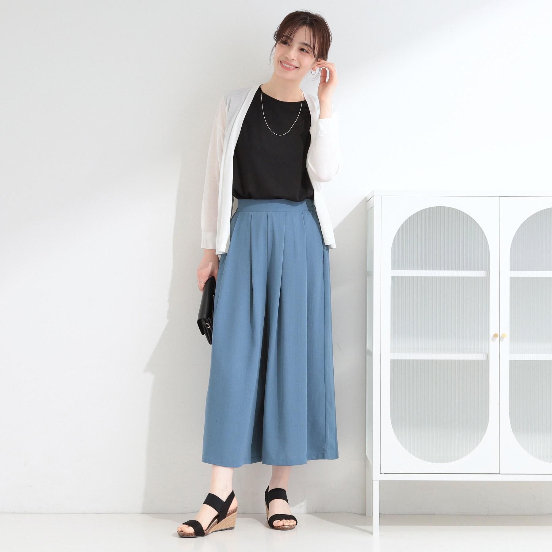 SHOO･LA･RUE「【洗濯機可/S-LL】オンにもオフにも マルチに使えるボタンレスカーディガン」|カーディガン|