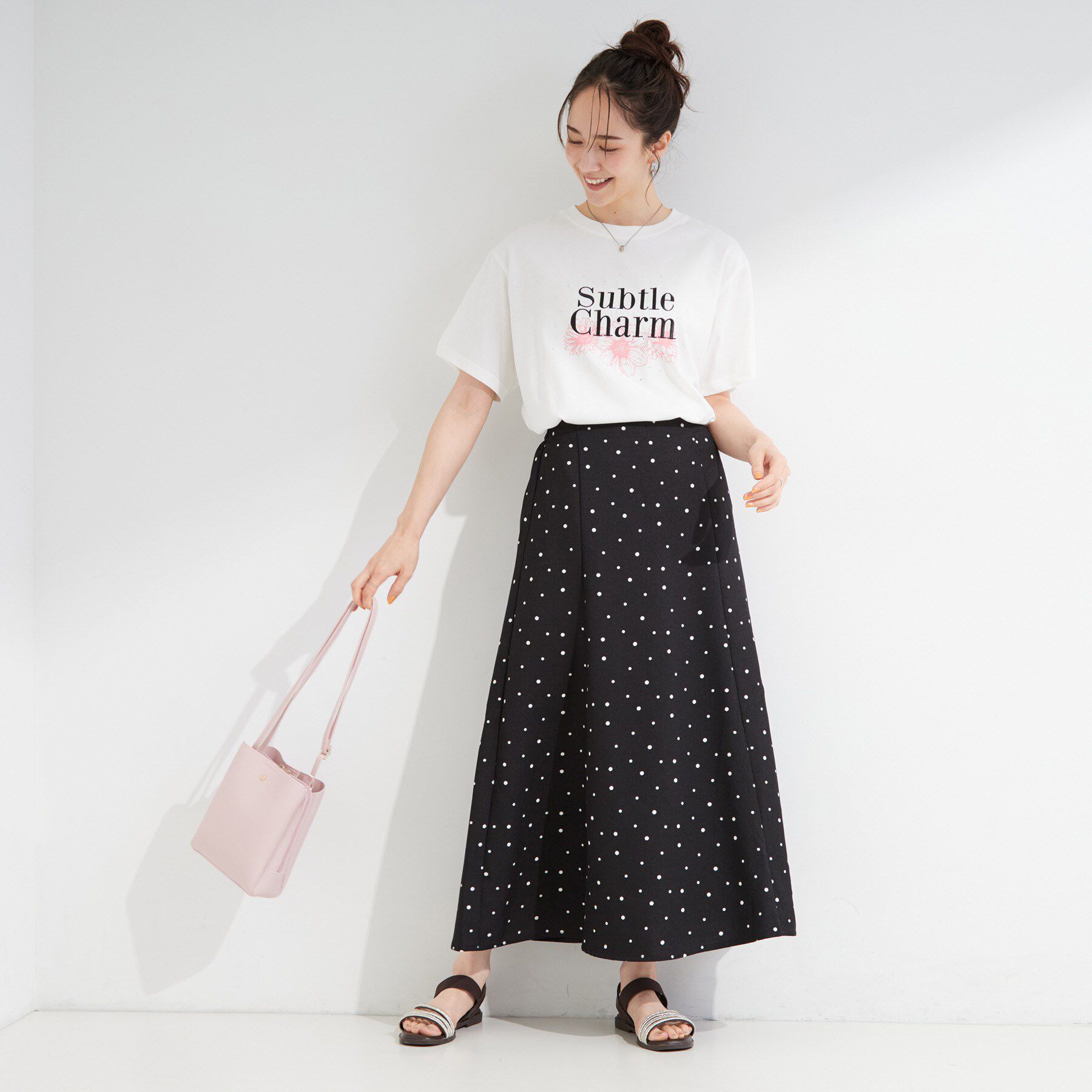 SHOO･LA･RUE「【S-LL/洗濯機可】選べる4柄　デイリー使いにぴったりな 大人の頼れるTシャツ」|Tシャツ・カットソー|