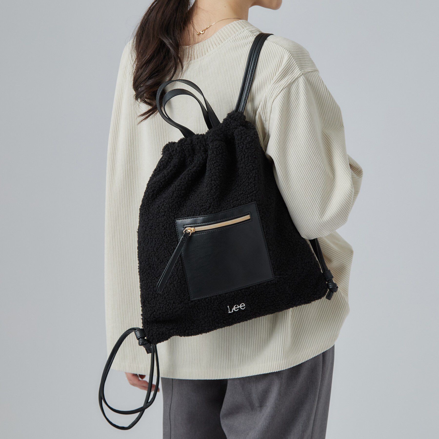 SHOO･LA･RUE「【Lee別注】ボアナップサック」|リュック|