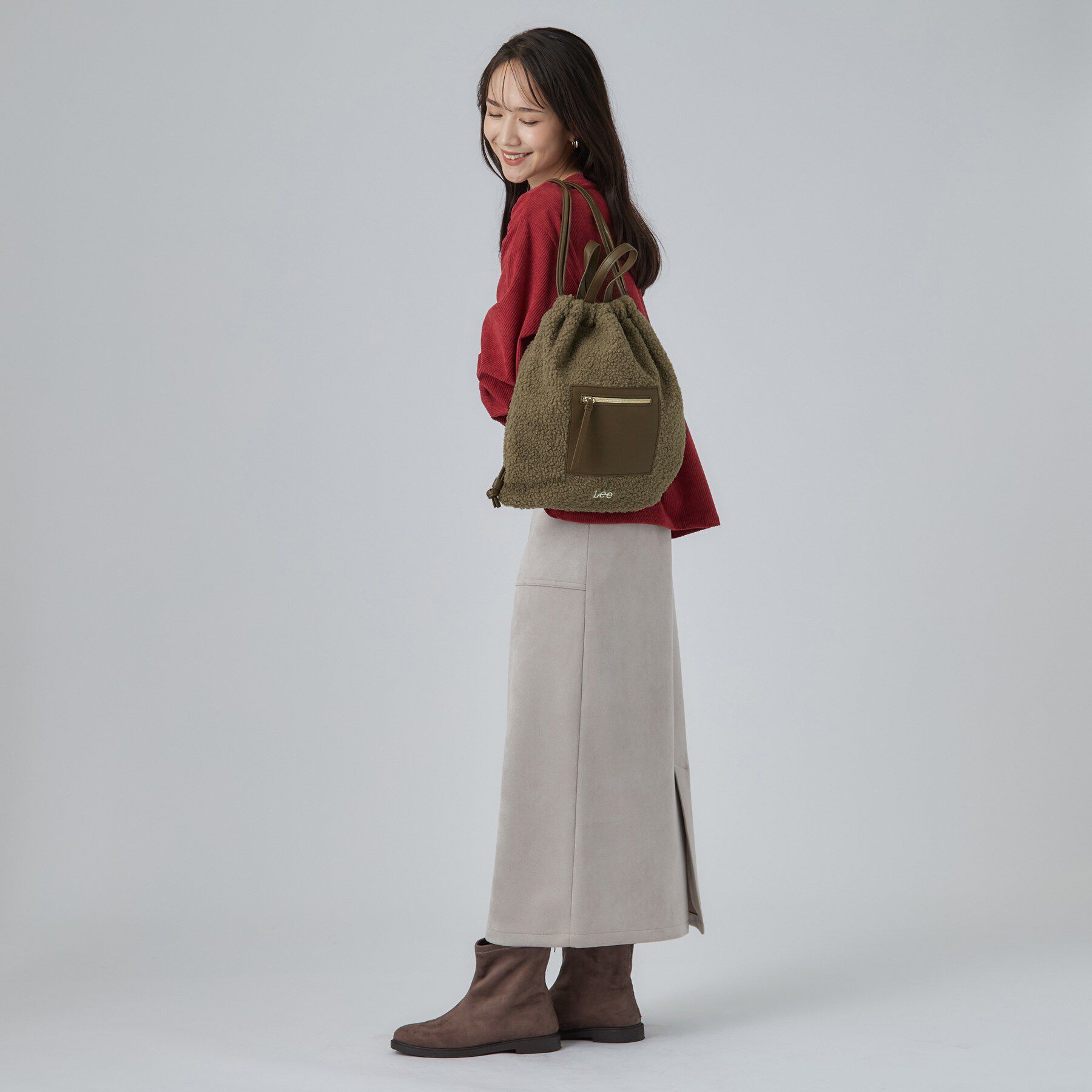 SHOO･LA･RUE「【Lee別注】ボアナップサック」|リュック|