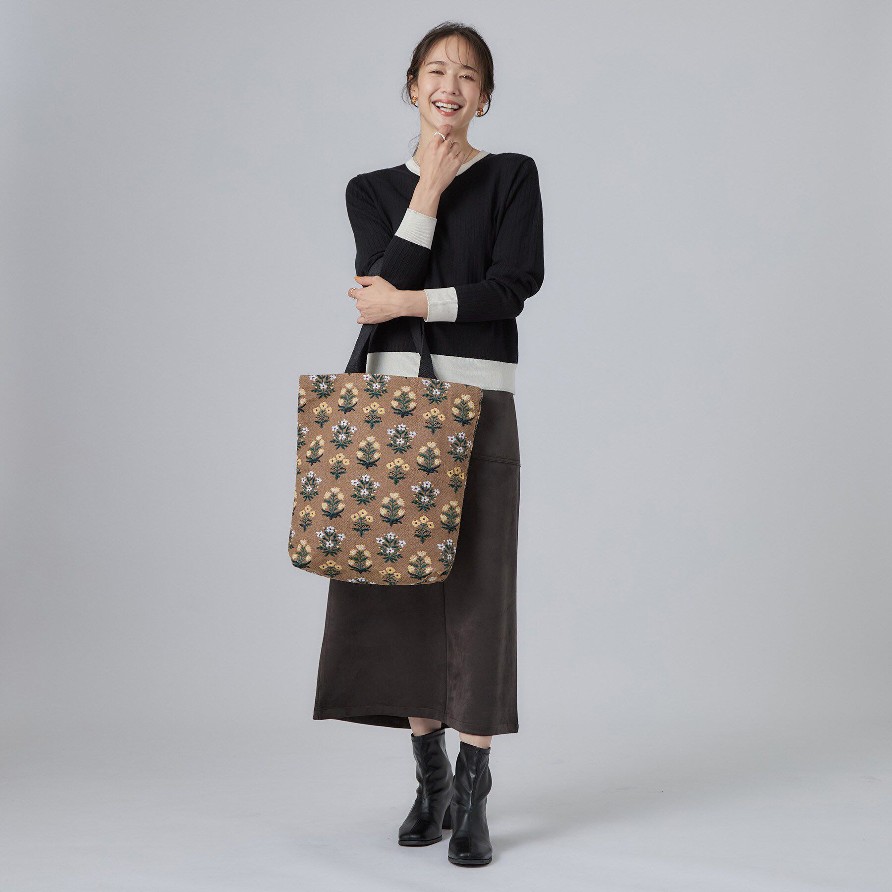 SHOO･LA･RUE「【インド製】ジャカードトートバッグ」|トートバッグ|