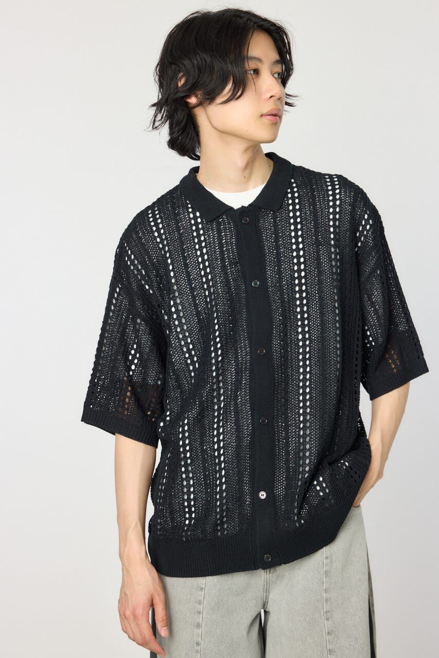 RODEO CROWNS「ニットシャツアンサンブル」|シャツ・ブラウス|BLK