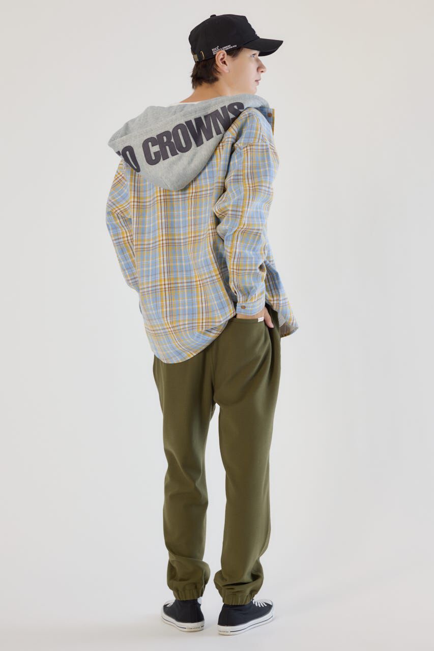 RODEO CROWNS「ボンディングフーデッドチェックシャツ」|シャツ・ブラウス|
