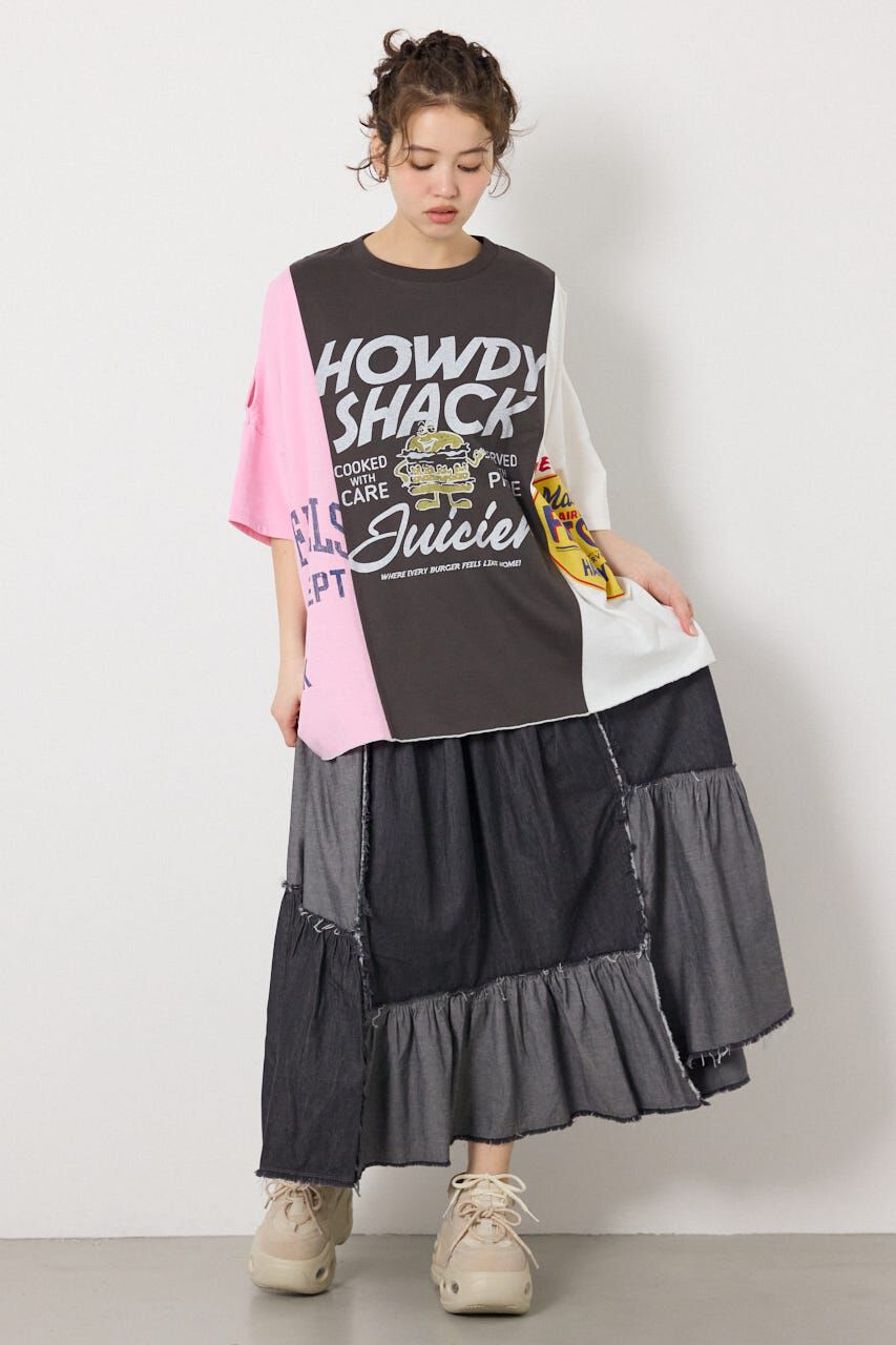RODEO CROWNS「カスタムオープンショルダーTシャツ」|Tシャツ・カットソー|