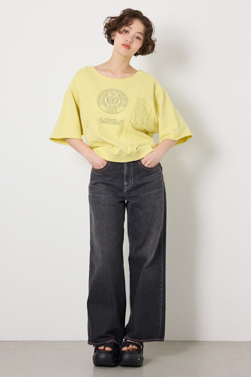 RODEO CROWNS「切替カレッジ半袖スウェット」|Tシャツ・カットソー|