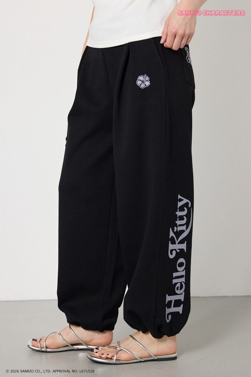 RODEO CROWNS「(HELLOKITTY)アップリケスウェットパンツ」|その他|BLK