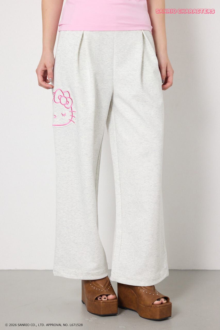 RODEO CROWNS「(HELLOKITTY)アップリケスウェットパンツ」|その他|L/T.GRY1