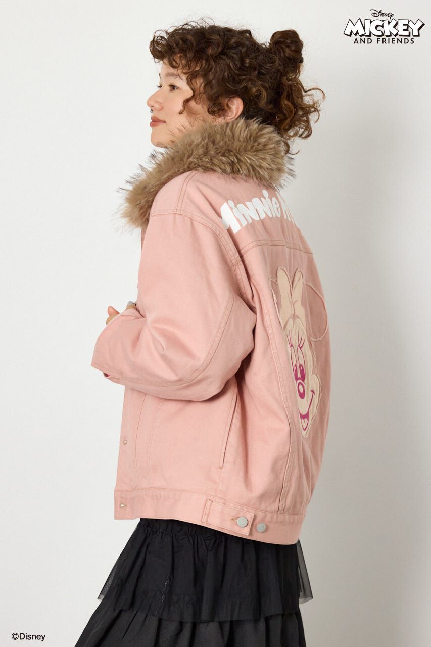 RODEO CROWNS「(ミッキー＆ミニー)フェイスパッチDENIMジャケット」|デニムジャケット|