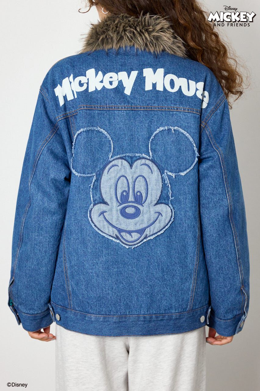 RODEO CROWNS「(ミッキー＆ミニー)フェイスパッチDENIMジャケット」|デニムジャケット|
