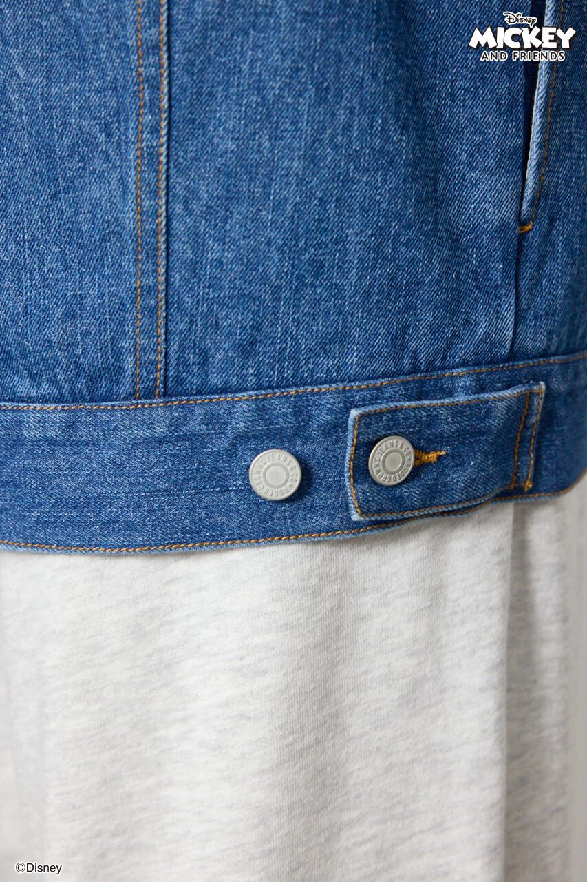 RODEO CROWNS「(ミッキー＆ミニー)フェイスパッチDENIMジャケット」|デニムジャケット|