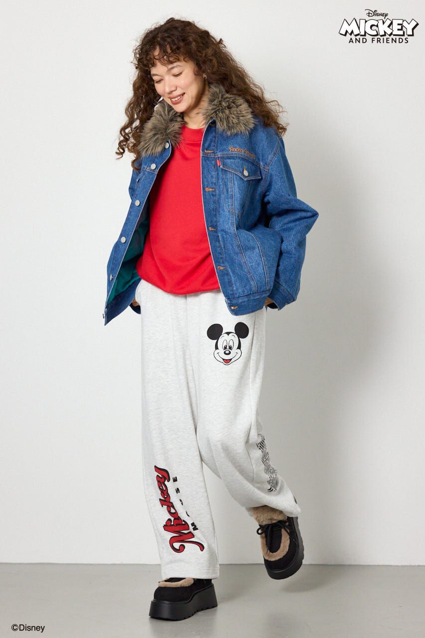 RODEO CROWNS「(ミッキー＆ミニー)フェイスパッチDENIMジャケット」|デニムジャケット|