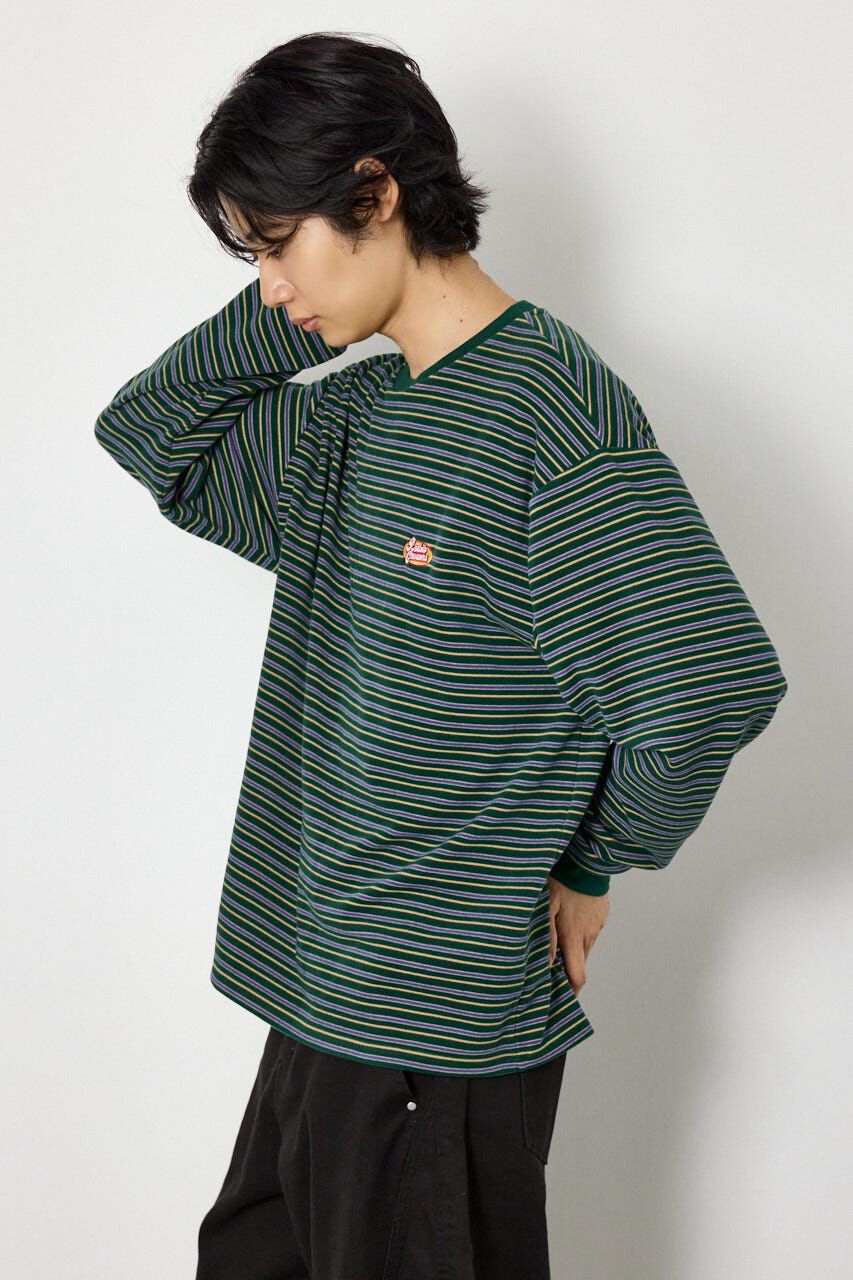 RODEO CROWNS「マルチボーダーベロアトップス」|Tシャツ・カットソー|