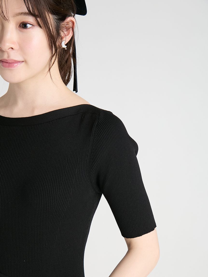 CELFORD「【洗える】ニットドッキングラッフルワンピース」|ワンピース|