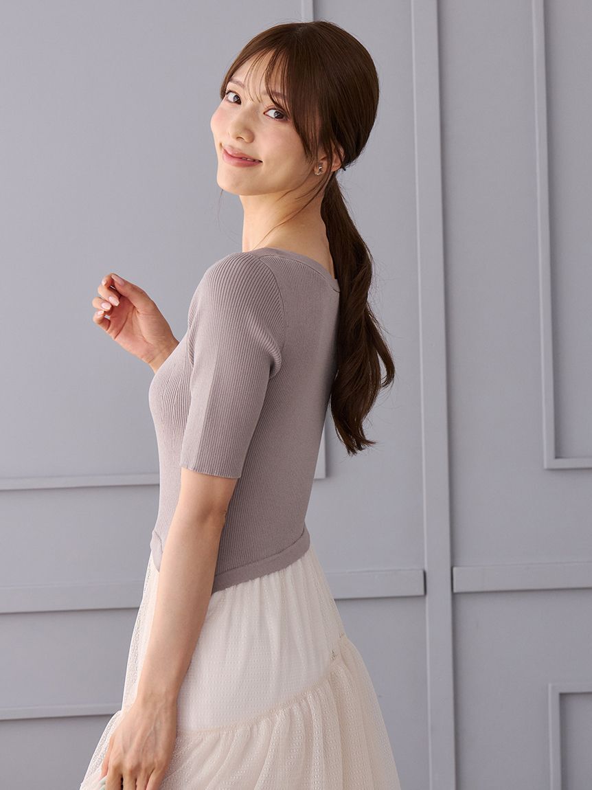 CELFORD「【洗える】ニットドッキングラッフルワンピース」|ワンピース|