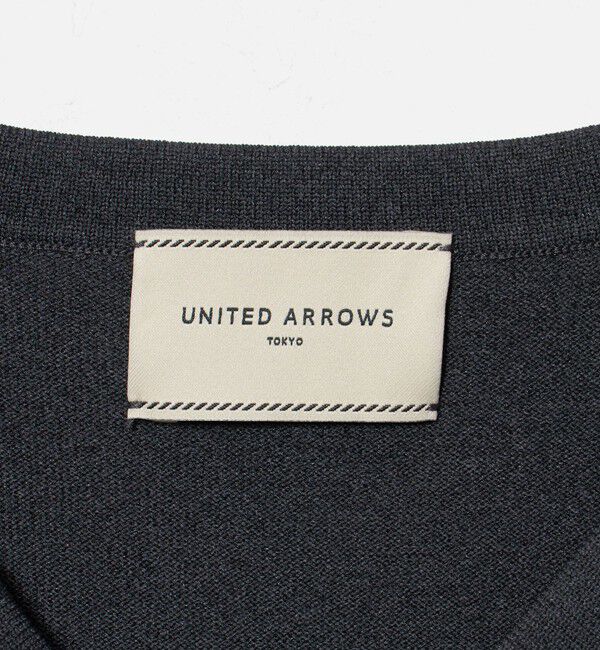 UNITED ARROWS「スカラップ コンビ ブラウス ニット」|ニット・セーター|