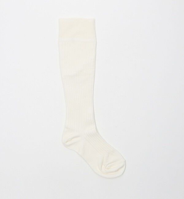 UNITED ARROWS green label relaxing「＜MAEE＞コンプレッションソックス（コットンリブ）/ 着圧ソックス / 靴下」|ソックス|WHITE