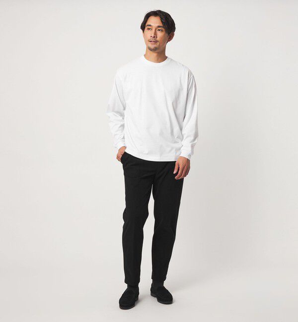 UNITED ARROWS green label relaxing「【WEB限定】JUST fit デイリー ワイド 長袖 Tシャツ -吸水速乾・抗菌-」|Tシャツ・カットソー|