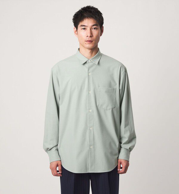 UNITED ARROWS green label relaxing「フラノ ジャストルーズ 長袖 シャツ」|シャツ・ブラウス|