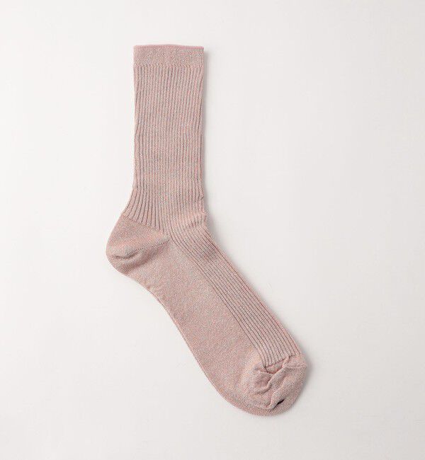 STEVEN ALAN「＜Steven Alan＞グリッター リブ ソックス」|ソックス|LT.PINK