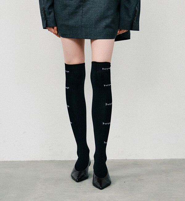 BEAUTY&YOUTH UNITED ARROWS「＜heyep＞レイヤード オーバーニー ソックス/2P」|ソックス|