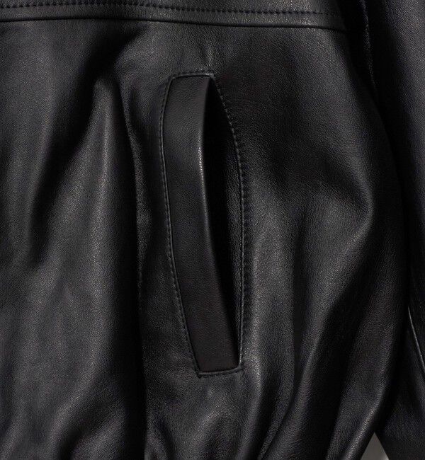 BEAUTY&YOUTH UNITED ARROWS「シープレザー ノーカラージップブルゾン」|その他|