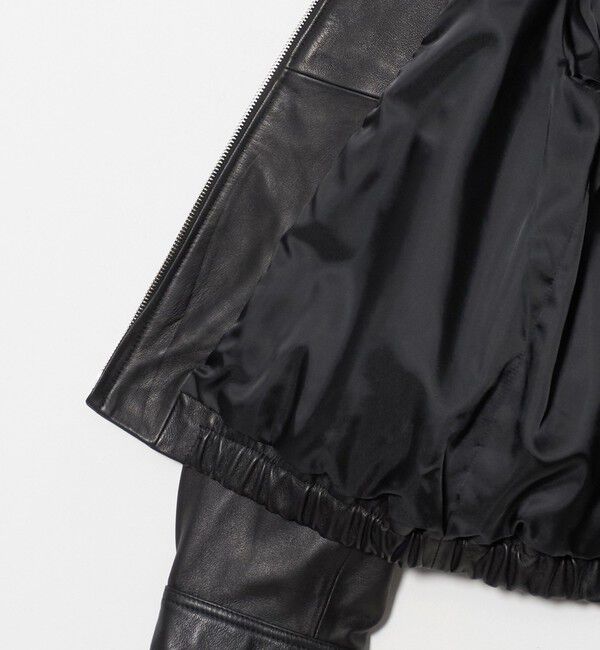 BEAUTY&YOUTH UNITED ARROWS「シープレザー ノーカラージップブルゾン」|その他|