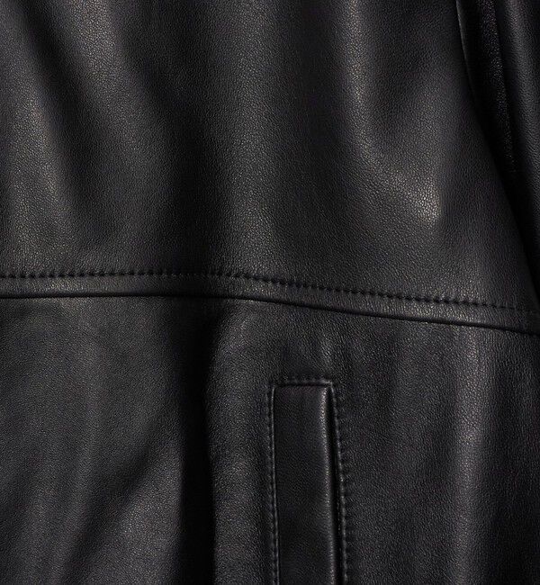 BEAUTY&YOUTH UNITED ARROWS「シープレザー ノーカラージップブルゾン」|その他|