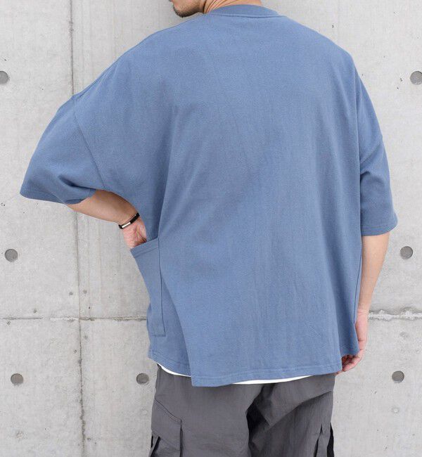 SHIPS any「SHIPS any: COTTON USA ドルマン サイド ポケット Tシャツ 24SS◇」|Tシャツ・カットソー|