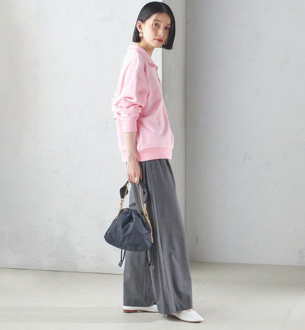 SHIPS for women「【SHIPS別注】LOGAN KNITTING MILLS: ハーフ ジップ プルオーバー」|スウェット・ジャージ|