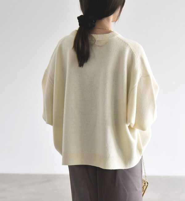 quaranciel「《一部追加予約》〈手洗い可能〉AQUA カシミヤ ミックス ドルマン ニット」|ニット・セーター|