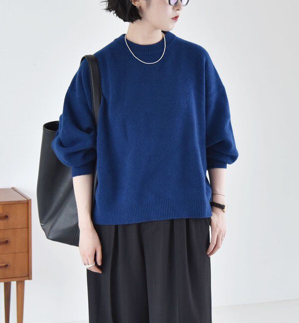 quaranciel「《一部追加予約》〈手洗い可能〉AQUA カシミヤ ミックス ドルマン ニット」|ニット・セーター|