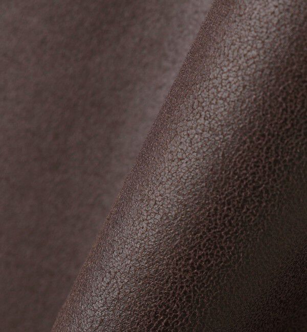 quaranciel「〈手洗い可能〉レースヘム ポリエステル スエード Iライン スカート」|タイト|