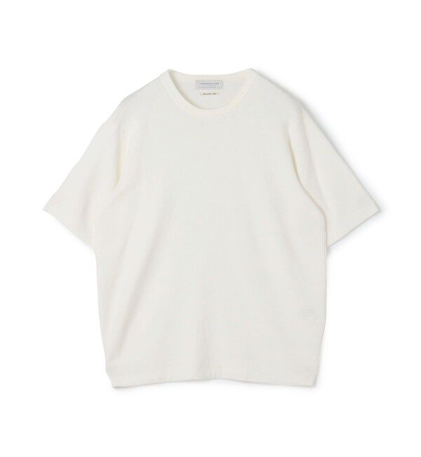 TOMORROWLAND MENS「TOMORROWLAND tricot シーアイランドコットン ハーフスリーブクルーネックニット」|ニット・セーター|11 ホワイト