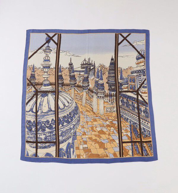 TOMORROWLAND GOODS「【別注】manipuri MOSAIC PALACE ウールシルク スカーフ」|ストール|