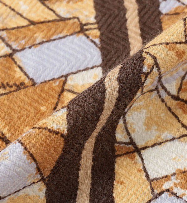 TOMORROWLAND GOODS「【別注】manipuri MOSAIC PALACE ウールシルク スカーフ」|ストール|