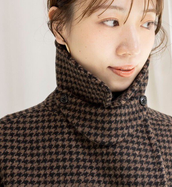 NOLLEY'S sophi「【WEB限定】【TICCA/ティッカ】ウールハウンドトゥースピーコート」|ピーコート|