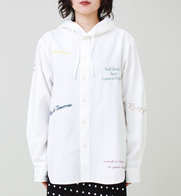 GLOSTER「【大好評企画】Message メッセージ刺繍 フードオックスシャツ パート3」|シャツ・ブラウス|