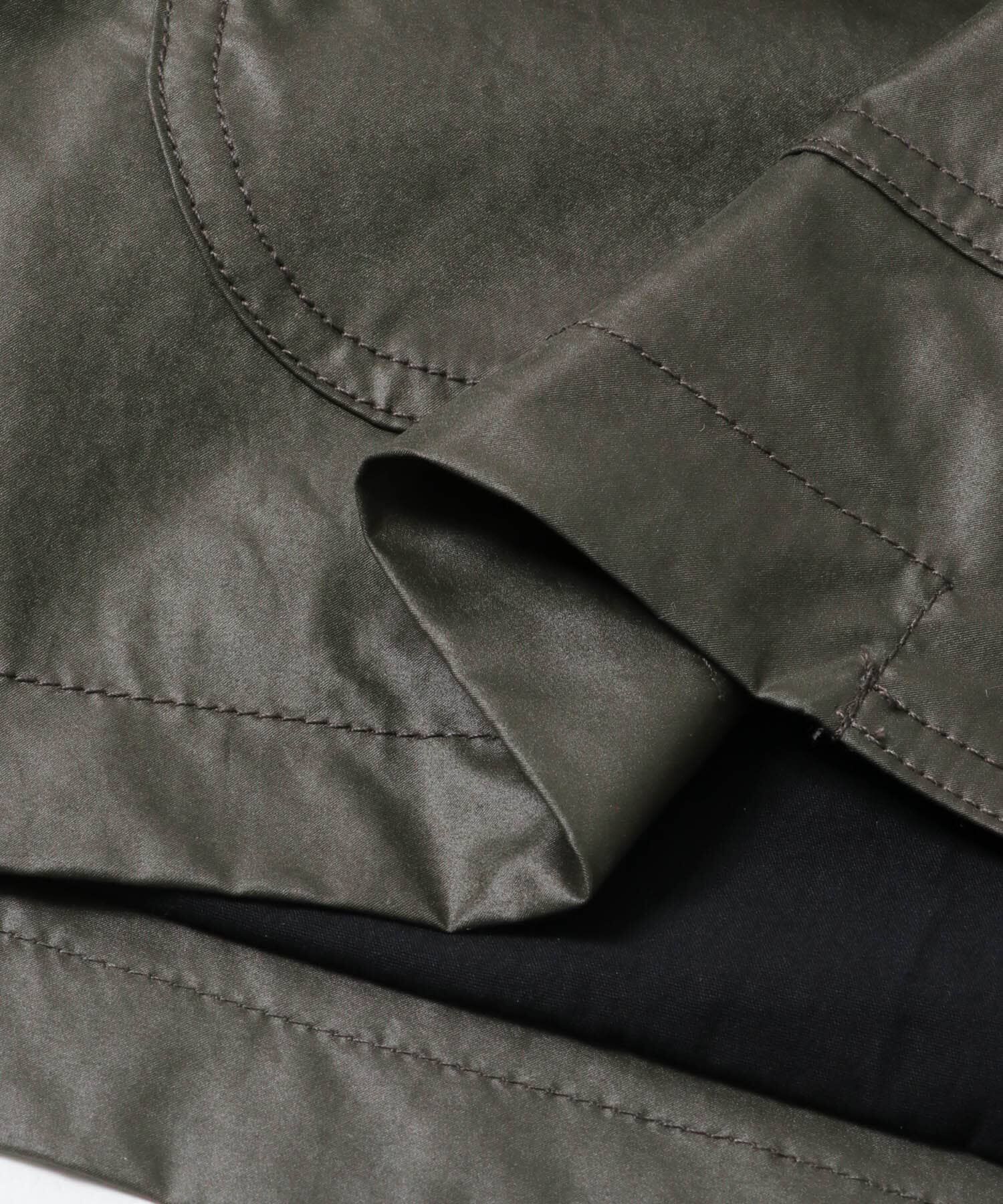URBAN RESEARCH「NYLON HUNTING JACKET」|ノーカラーコート|