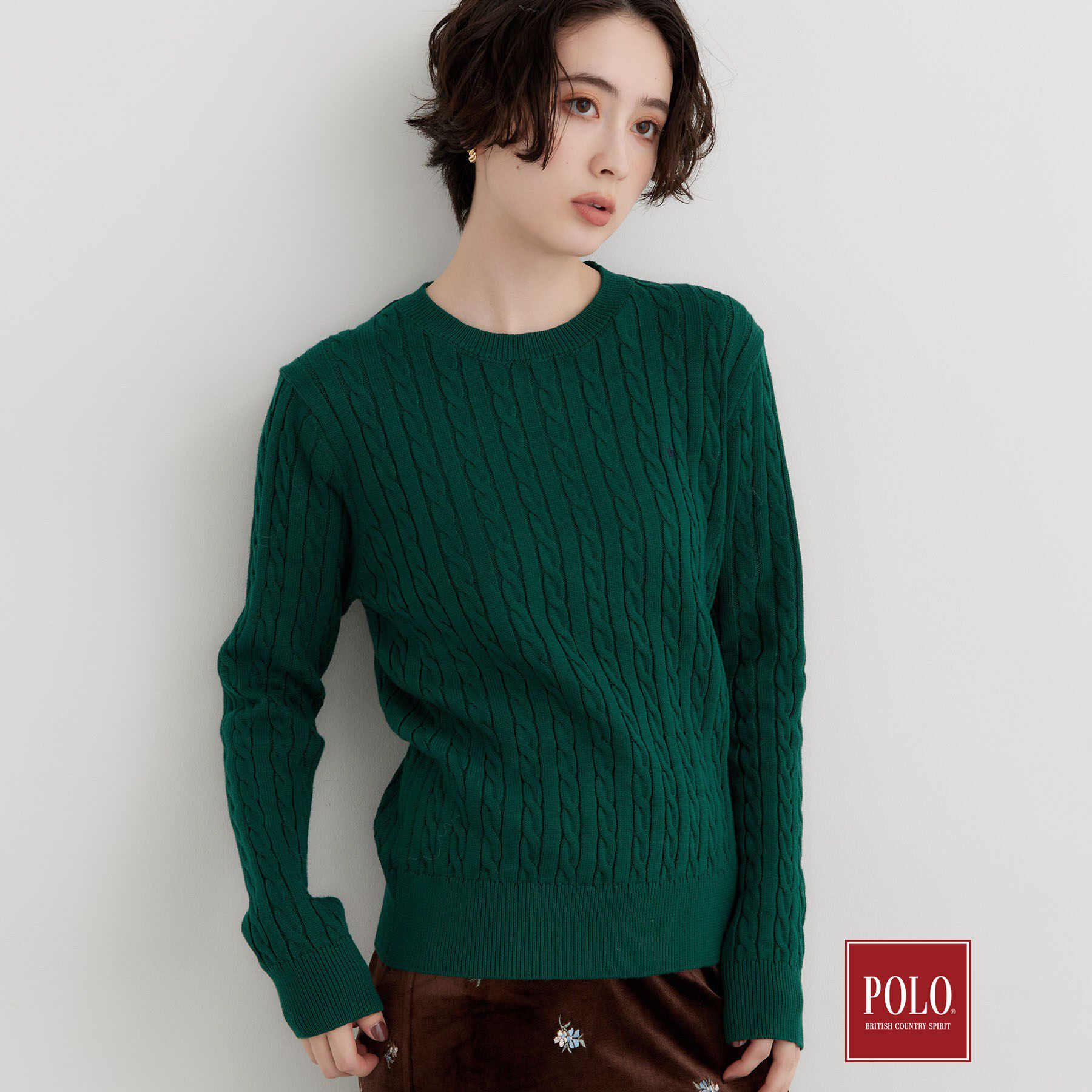 THE SHOP TK「POLO BCS/ケーブルニット」|ニット・セーター|