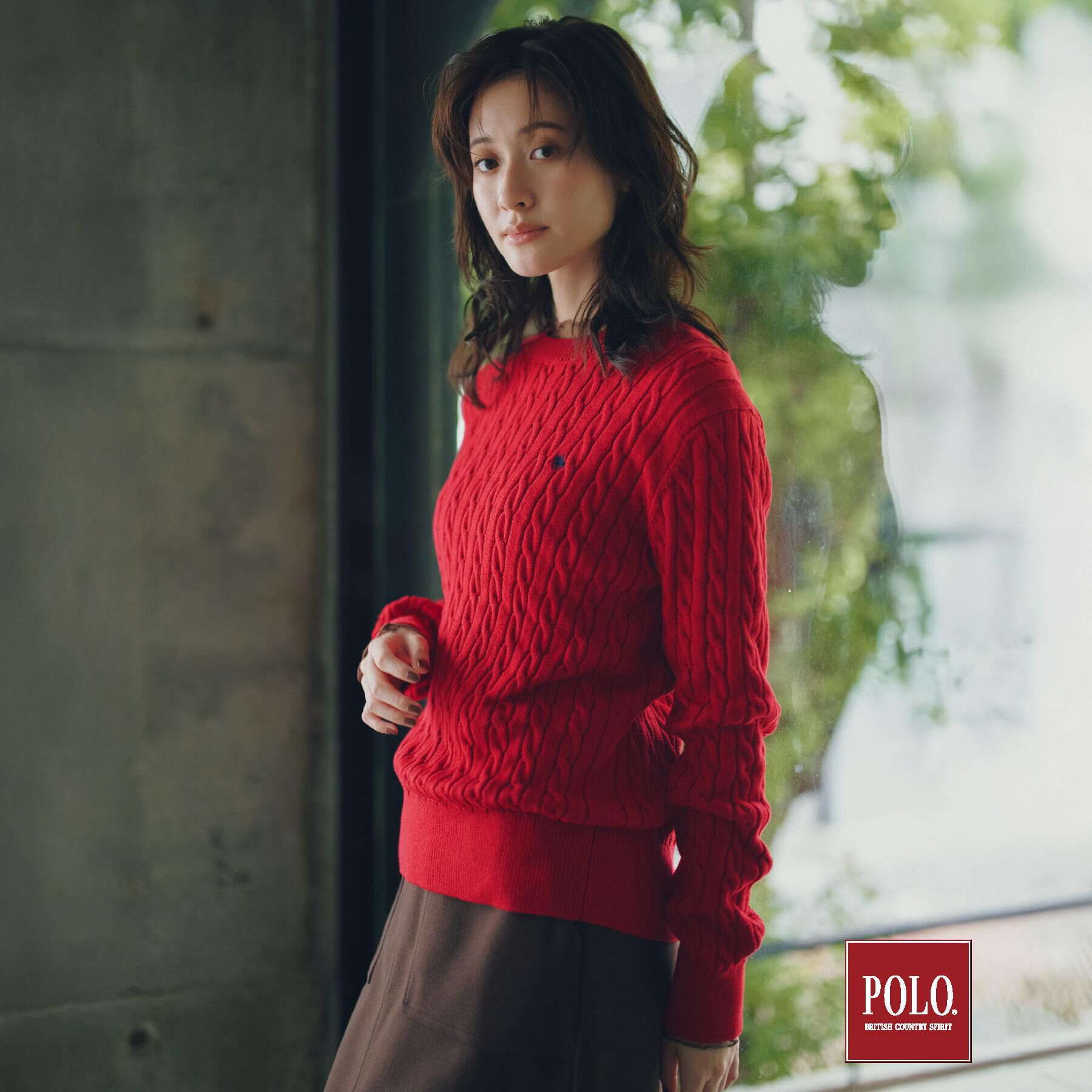 THE SHOP TK「POLO BCS/ケーブルニット」|ニット・セーター|