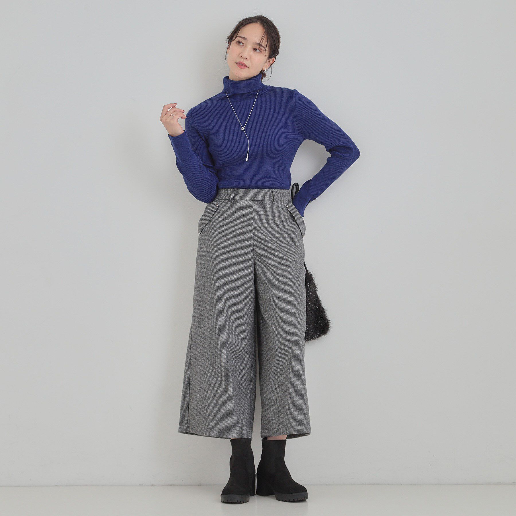 SHOO･LA･RUE「【高レビュー】ウエストゴムで穿きやすい　ガウチョパンツ」|その他|
