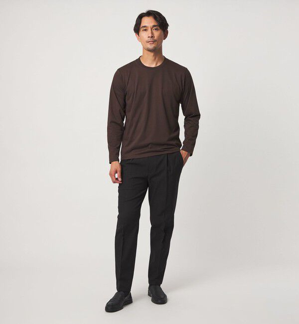 UNITED ARROWS green label relaxing「【WEB限定】JUST fit ジャケイン クルーネック 長袖 Tシャツ -吸水速乾・抗菌-」|Tシャツ・カットソー|