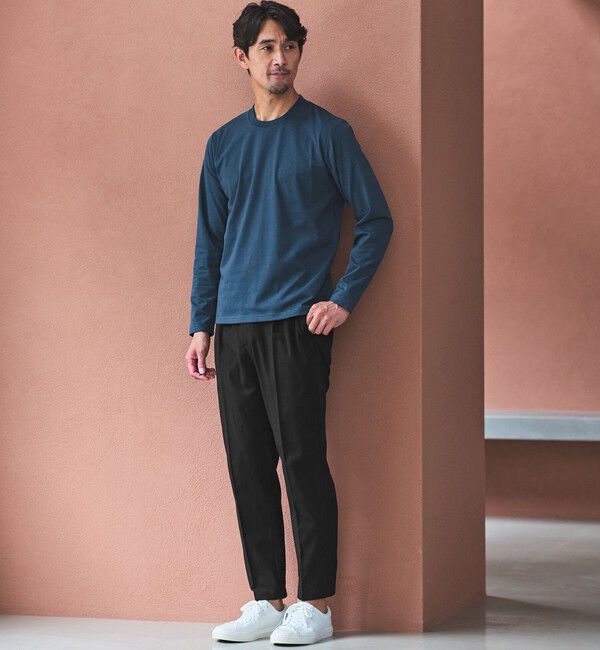 UNITED ARROWS green label relaxing「【WEB限定】JUST fit ジャケイン クルーネック 長袖 Tシャツ -吸水速乾・抗菌-」|Tシャツ・カットソー|