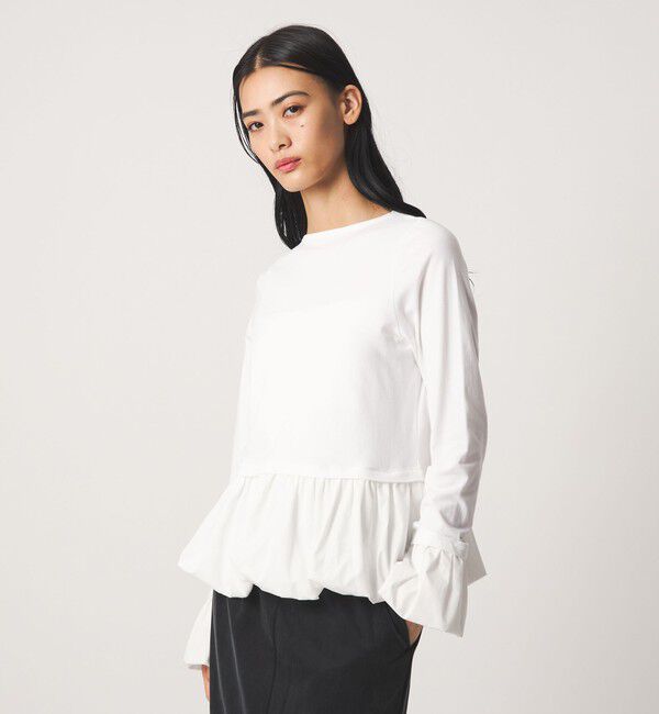 EMMEL REFINES「＜EMMEL REFINES＞EM バルーン ドッキング ボートネック プルオーバー」|Tシャツ・カットソー|