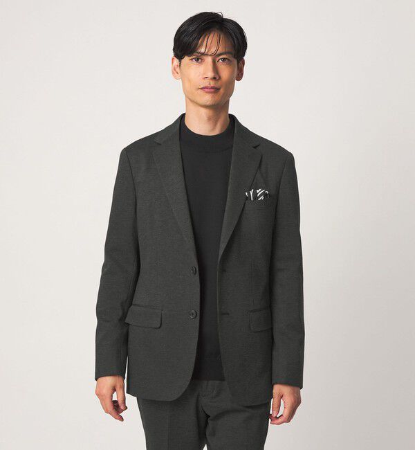 UNITED ARROWS green label relaxing「A+ TC ツイル 2B スタンダード セットアップ ジャケット -ストレッチ-」|テーラードジャケット|DK.GRAY