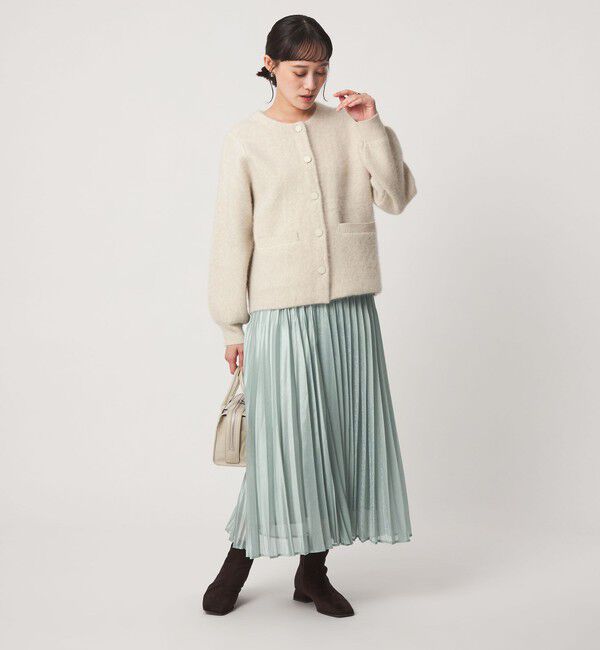 UNITED ARROWS green label relaxing「［size SHORTあり］シャイニー プリーツ スカート」|スカート|